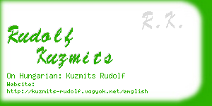 rudolf kuzmits business card